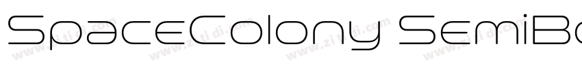 SpaceColony SemiBold字体转换